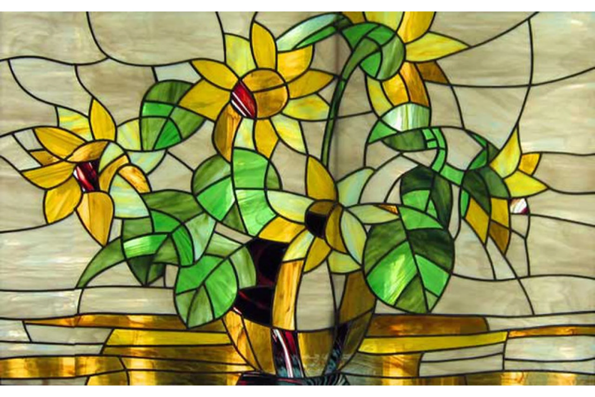 Витражи и художественное стекло. Витраж Тиффани [Витражная Школа Ольги Варфоломеевой], фото 1 из 1.