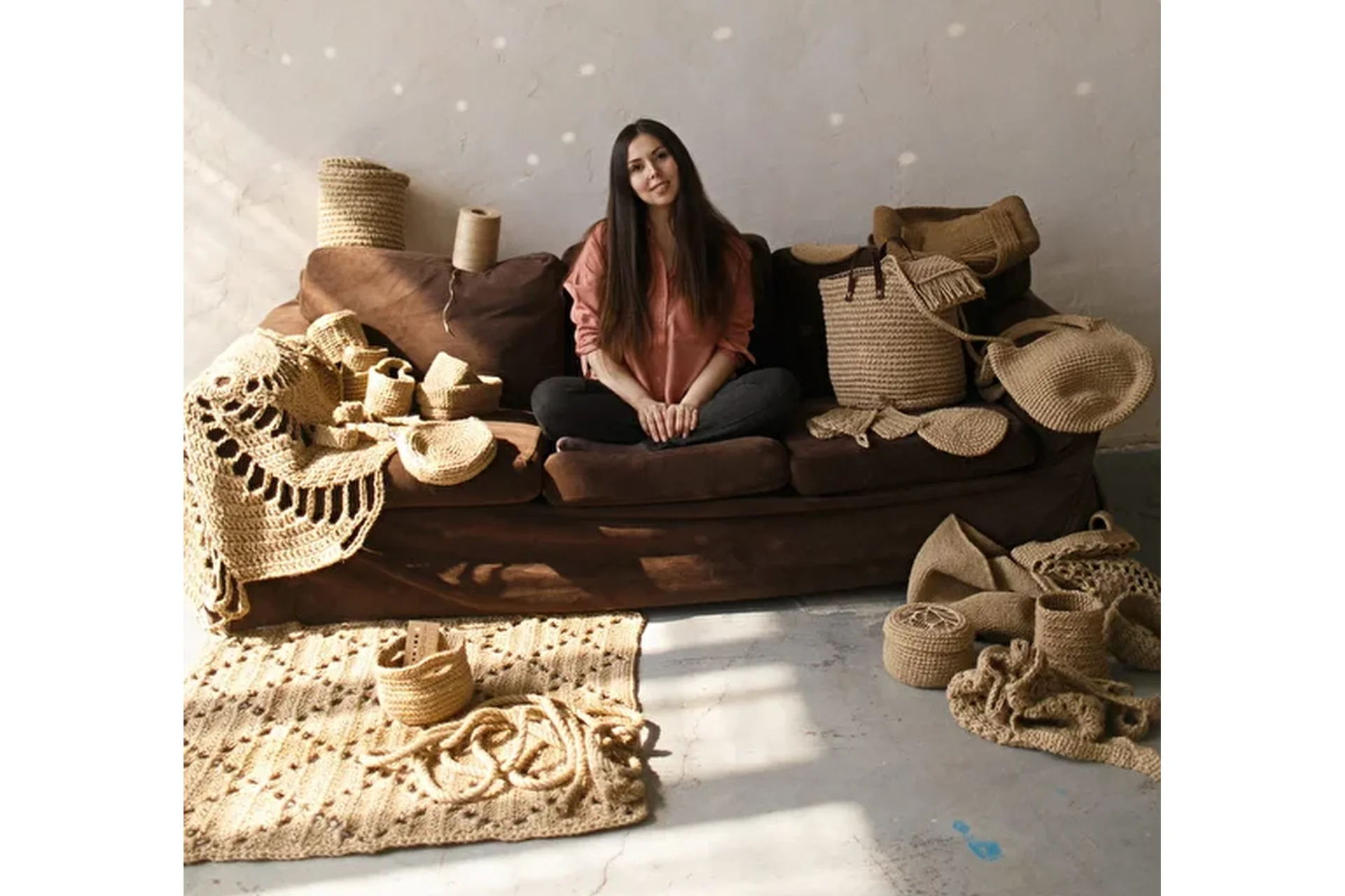 Джутомания - курс по вязанию из джута с нуля (Татьяна Жакова), фото 1 из 1.