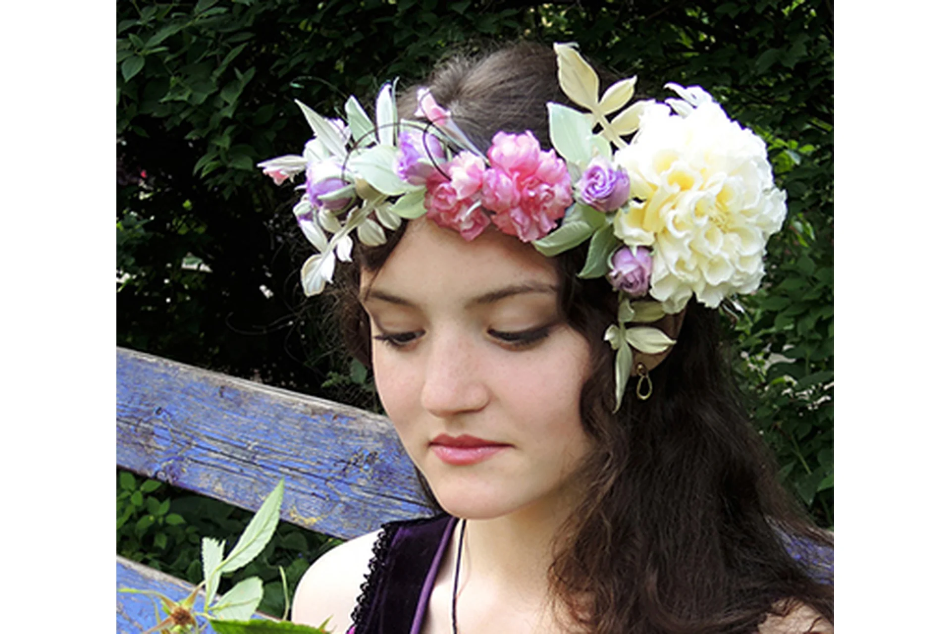 [Русская школа цветоделия] Венок невесты (Ольга Якимова), фото 1 из 1.