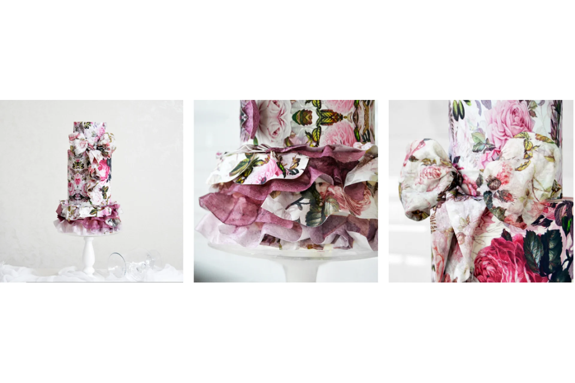 Текстильный декор из вафельной и сахарной бумаги  (Александра Булгакова), фото 1 из 1.