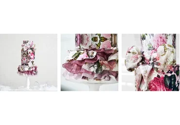 Текстильный декор из вафельной и сахарной бумаги  (Александра Булгакова)