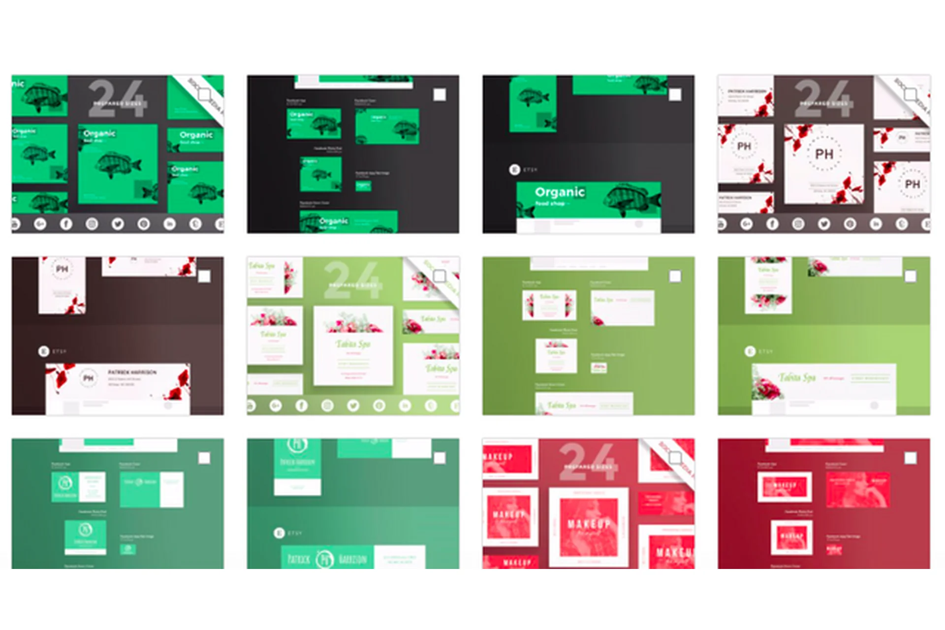 [Design Bundles] 4560 шаблонов для социальных сетей, фото 1 из 1.