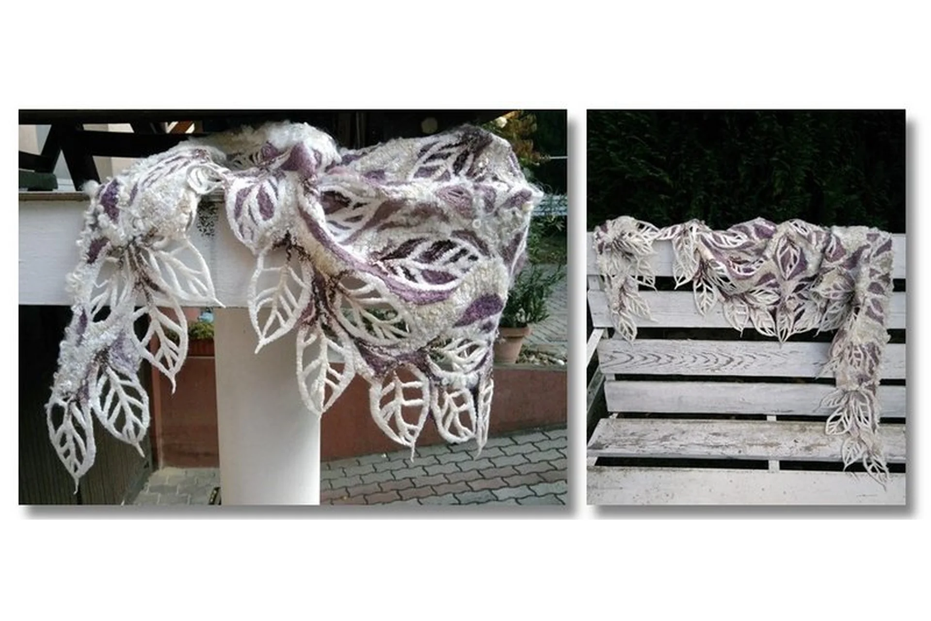 [Школа Войлока Онлайн] Бактус «Сиреневый рассвет» (Светлана Фомина), фото 1 из 1.