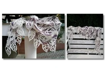 [Школа Войлока Онлайн] Бактус «Сиреневый рассвет» (Светлана Фомина)