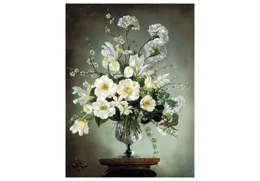 [ZartSchool] Букет с бабочкой в стеклянной вазе (Татьяна Зубова)