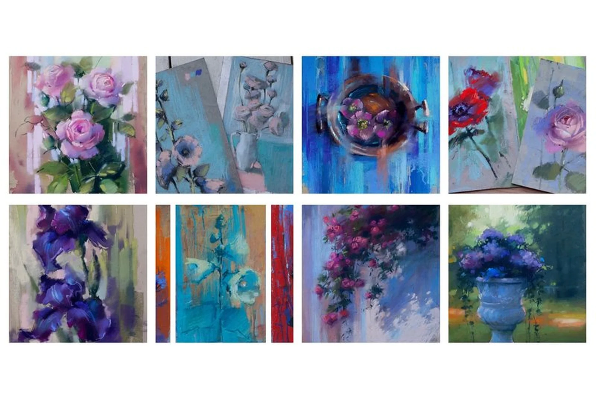 [KalachevaSchool] Цветы пастелью. Пакет «Стандарт» (Ирина Климова), фото 1 из 1.