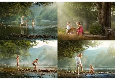 Обработка фотографии «Дети в лесу». Children in the wood (Дмитрий Усанин)