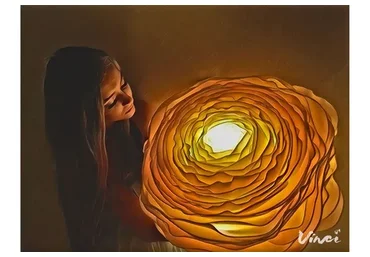 [Мастер букета] Светильник Ранункулюс из изолона