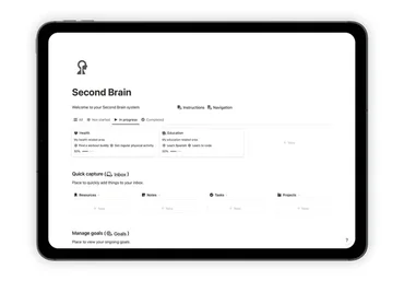 [Notion] Organize Your Entire Life With Notion Second Brain (notionway)