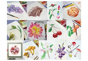 Клуб акварелистов: Ботанический сад. Тариф Без проверки (Нина Петровская)