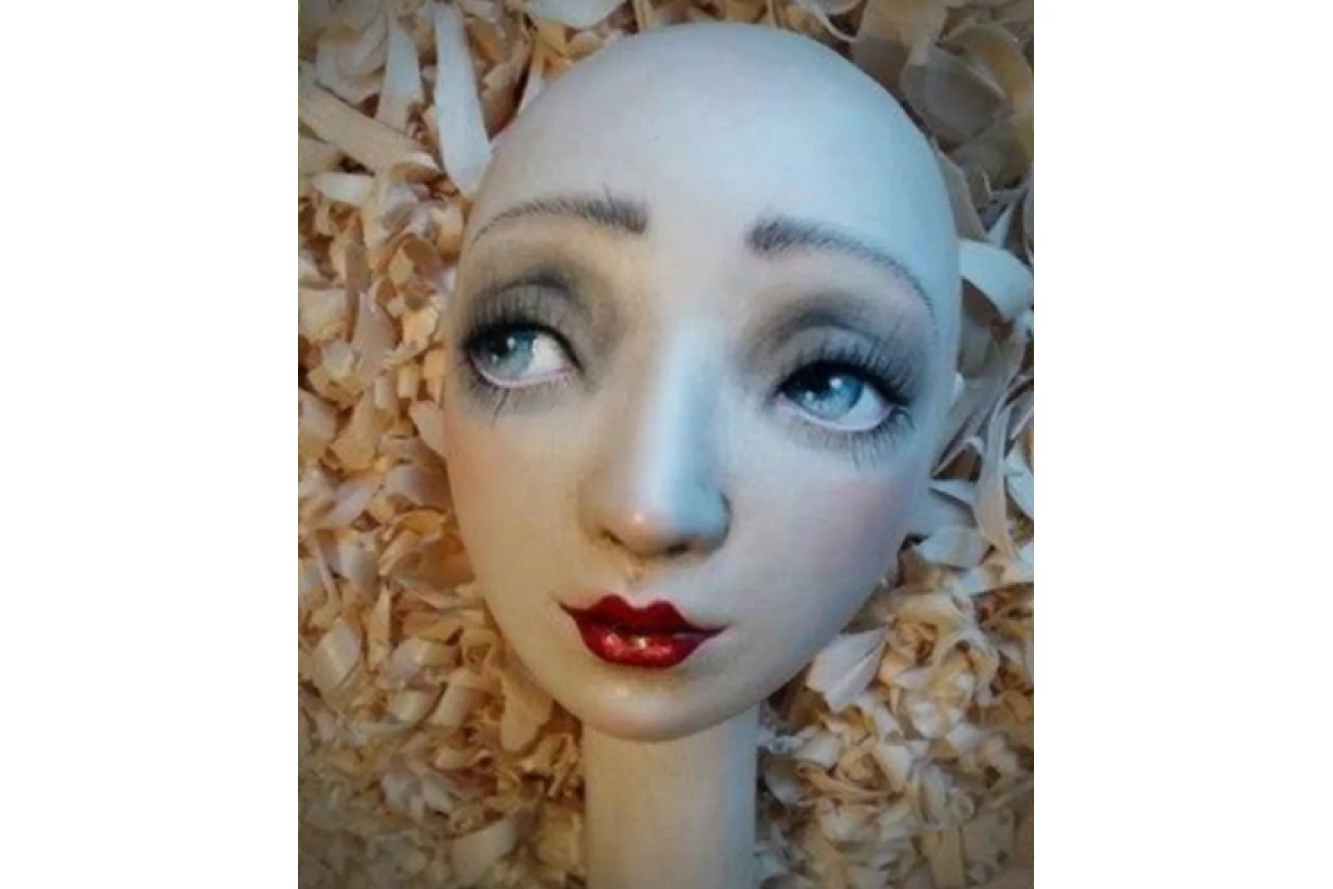 Будуарная кукла из папье-маше (Юлия Ральникова), фото 1 из 1.