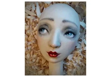 Будуарная кукла из папье-маше (Юлия Ральникова)