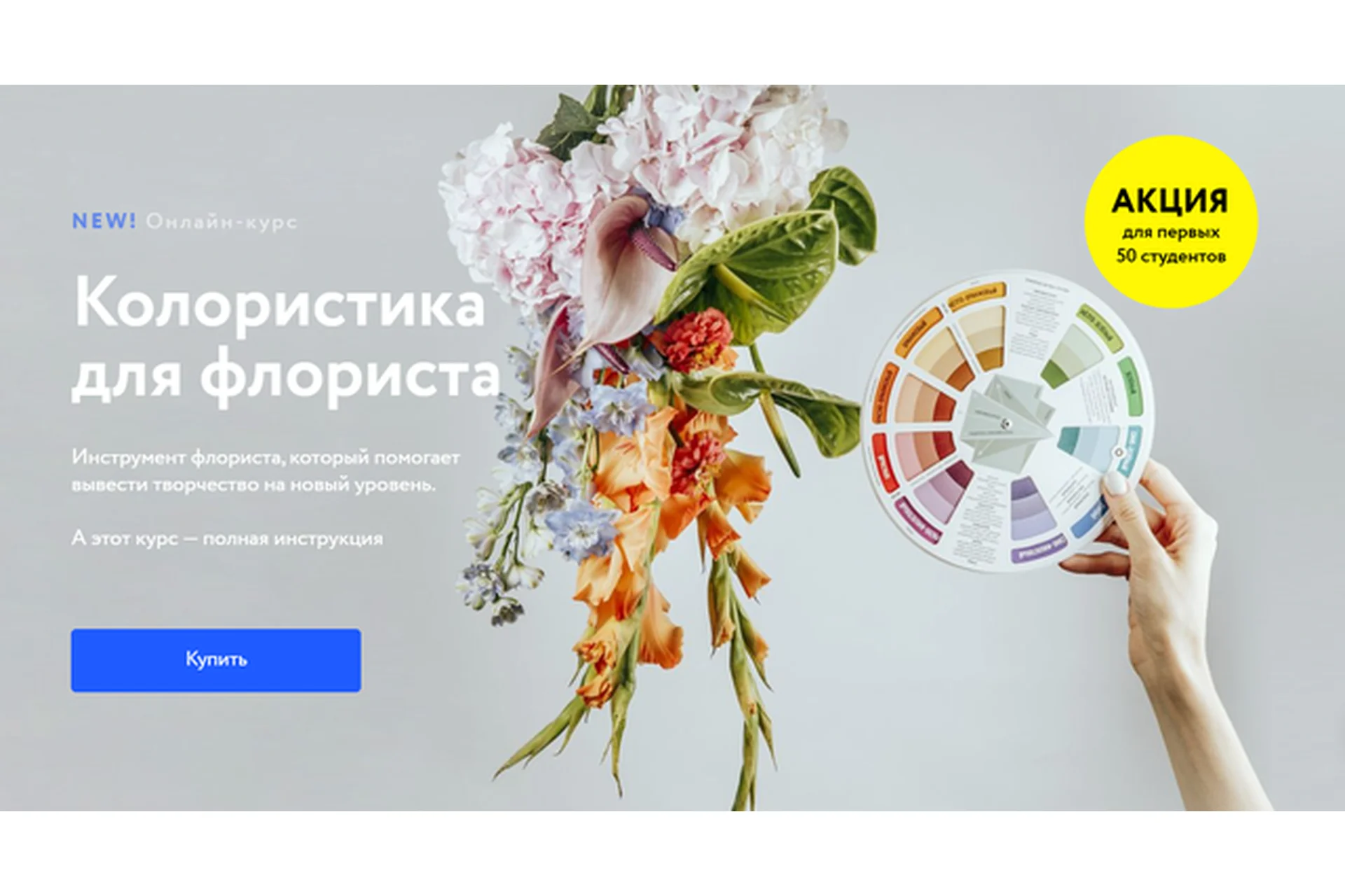 [Lacy Bird Academy]  Колористика для флориста. Тариф-Видео-лекции (Павел Полков), фото 1 из 1.