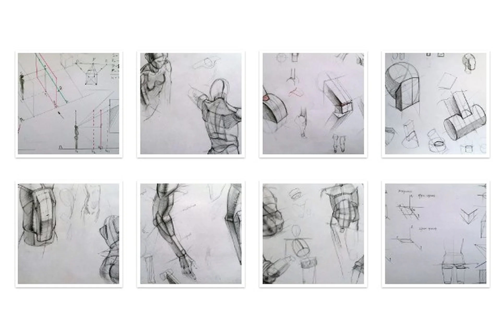 [KalachevaSchool] Рисуем человека. Геометрия и перспектива. Сентябрь 2019 (Дарья Остапенко), фото 1 из 1.