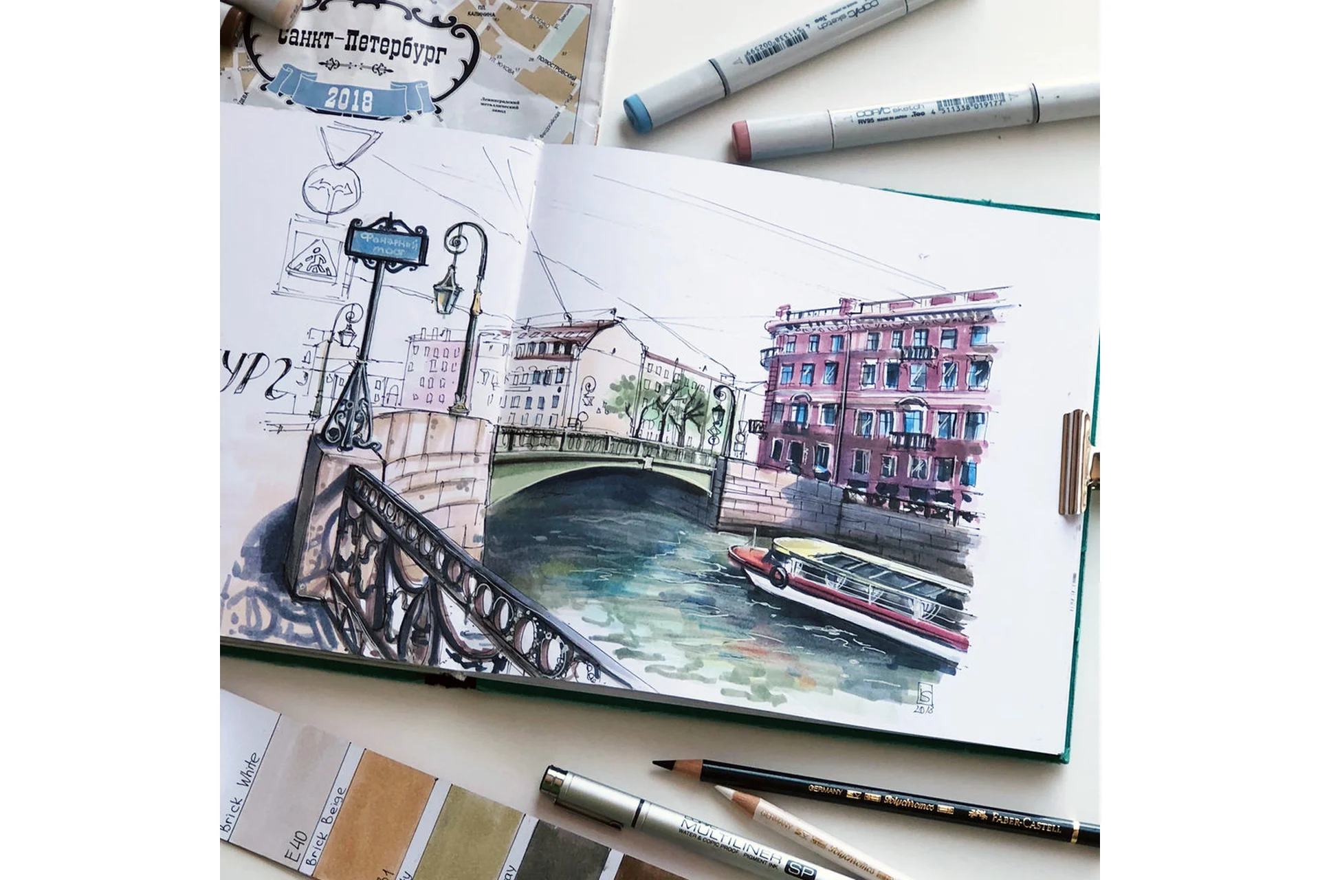 [Sketch&Draw] Городские зарисовки маркерами (Ирина Шельменко), фото 1 из 1.