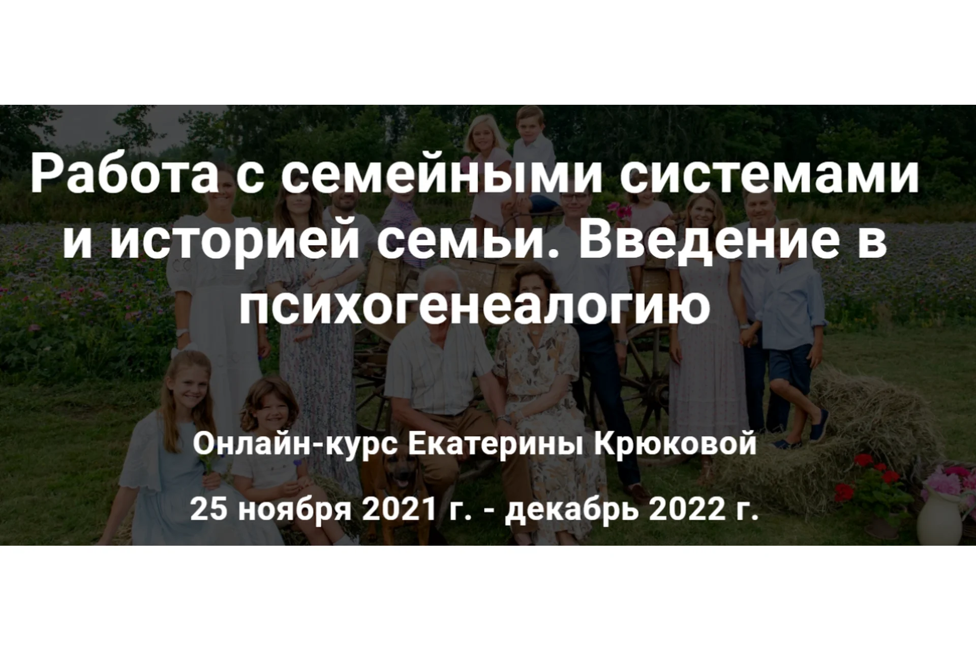 [МИГИП] Работа с семейными системами и историей семьи.Введение в психогенеалогию (Екатерина Крюкова), фото 1 из 1.