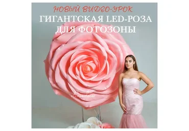 Роза гигант LED (Ольга Ольнева)