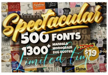 [Сreativefabrica] Spectacular Collection Big Bundle (Vunira)