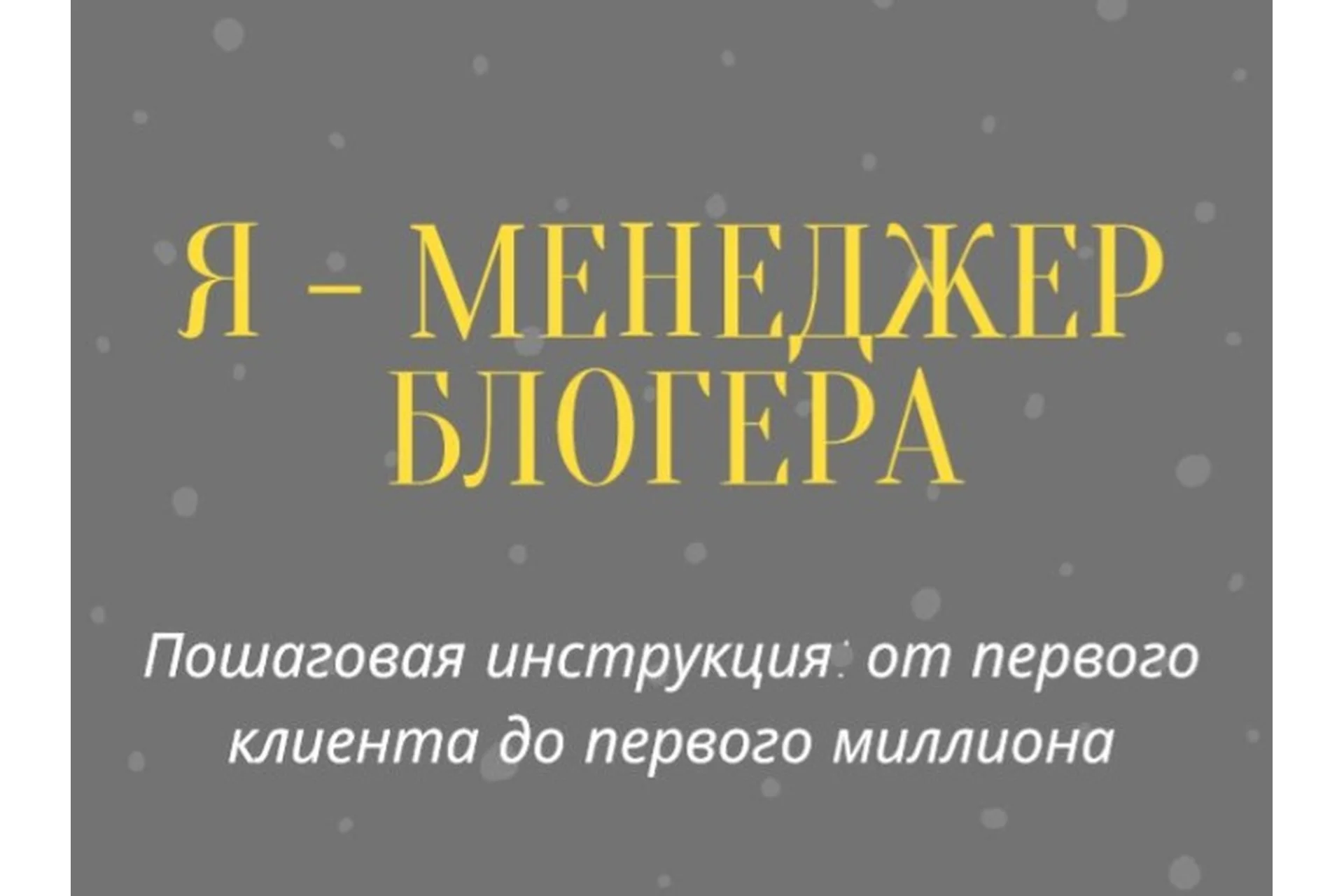 [laizafox7] Я - менеджер блогера, фото 1 из 1.