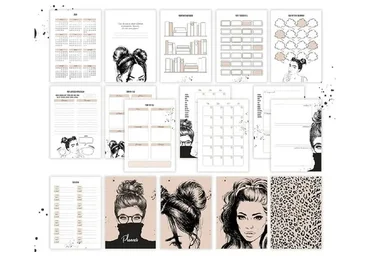 Набор страниц для планера «Сappuccino» (Светлана Чугунова)