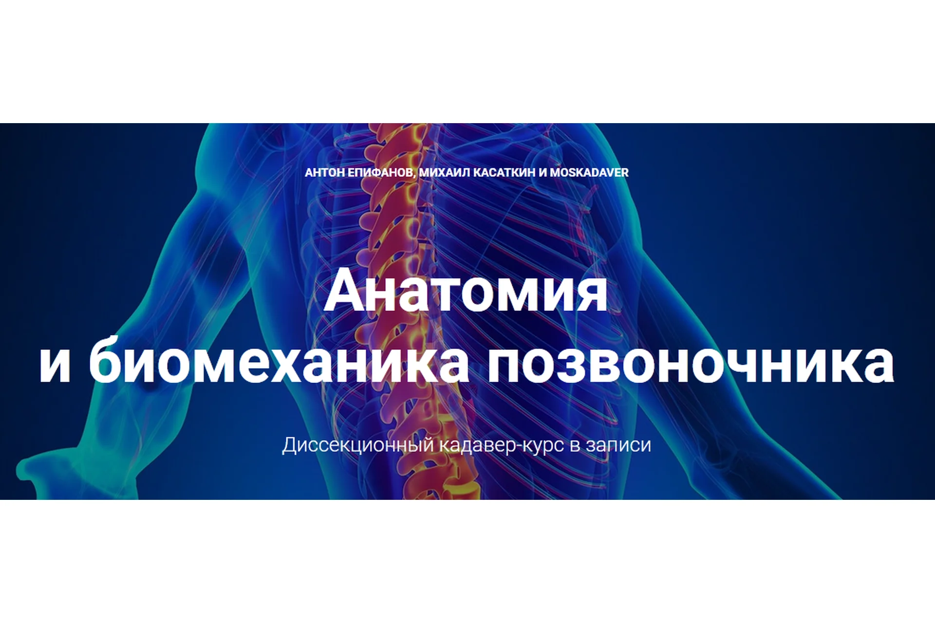 [Moscadaver] Анатомия и биомеханика позвоночника (Антон Епифанов, Михаил Касаткин), фото 1 из 1.