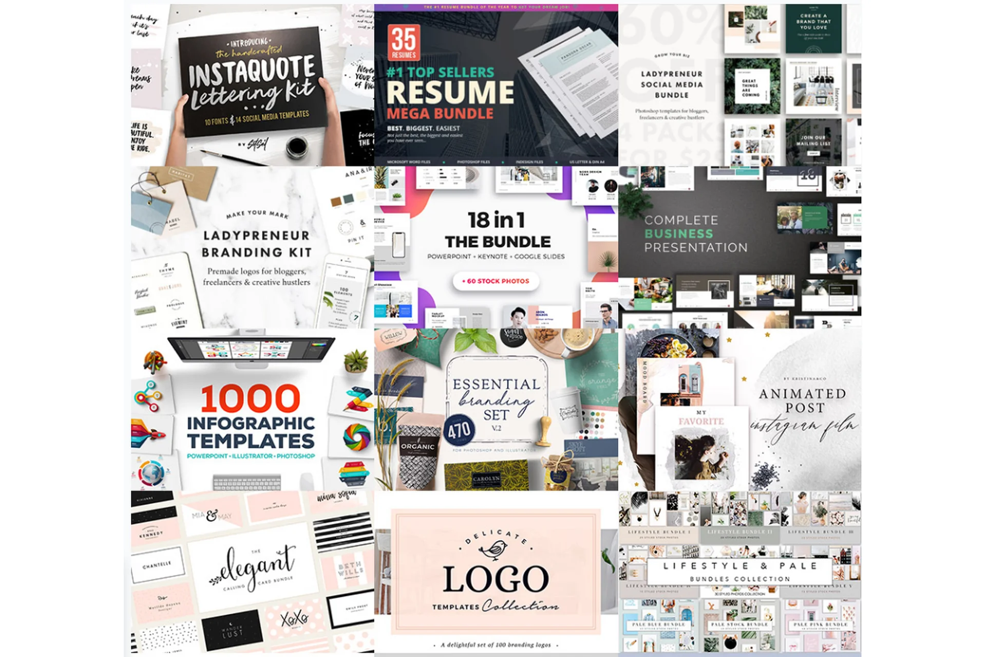 Шаблоны The Ultimate Time-Saving Templates Bundle, фото 1 из 1.