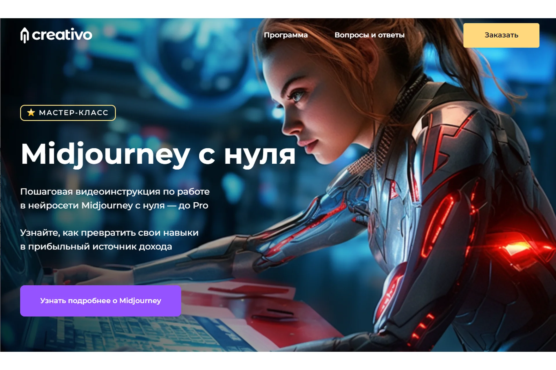 [Creativo] Midjourney с нуля. Тариф Старт (Оксана Решетнёва), фото 1 из 1.