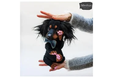 Создание выкройки игрушки в стиле натюр на примере собаки (Янина Линк)