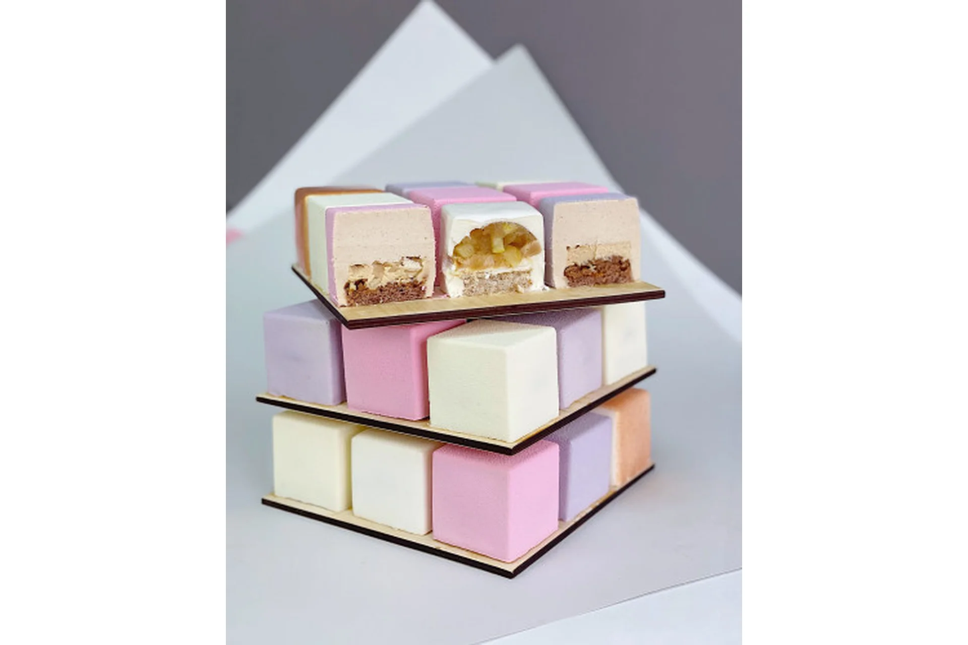 [Make Cake] Муссовые пирожные + Кубик Рубика (Анастасия Лазарева), фото 1 из 1.