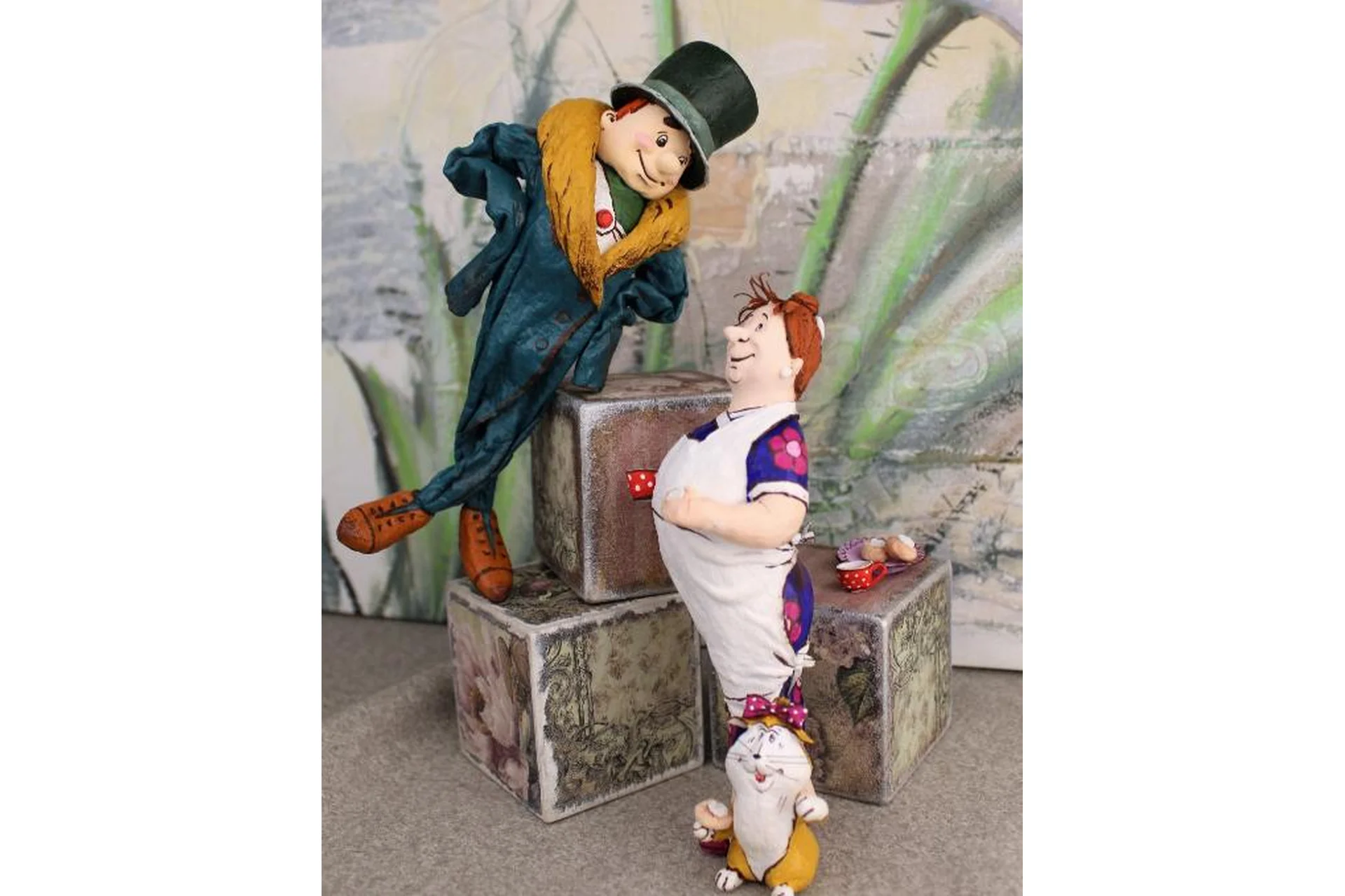 Карлсон в двух вариациях + Фрекен Бок + Малыш (Татьяна Броницкая), фото 1 из 1.