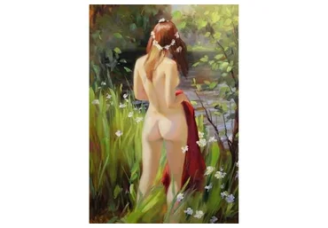 [Школа импрессионизма] Обнаженная. Копия картины (Игорь Сахаров)