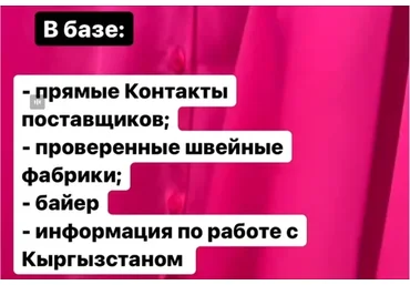 Бизнес с Кыргызстаном. База поставщиков и производителей Тариф «Старт» (Алина Рязанова)