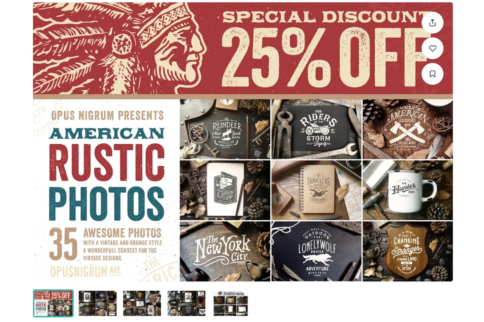 [Creative Market] American Rustic Photos (Opus Nigrum), фото 1 из 1.