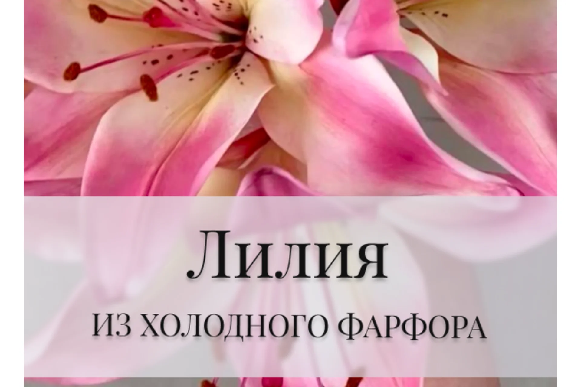 Лилия из холодного фарфора (Дина Косточка), фото 1 из 1.