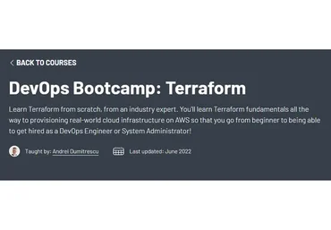 [zerotomastery] DevOps Bootcamp: Terraform (Andrei Dumitrescu)