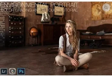 Environmental Portrait Color Grading & retouch video tutorial, на английском (Максим Гусельников)