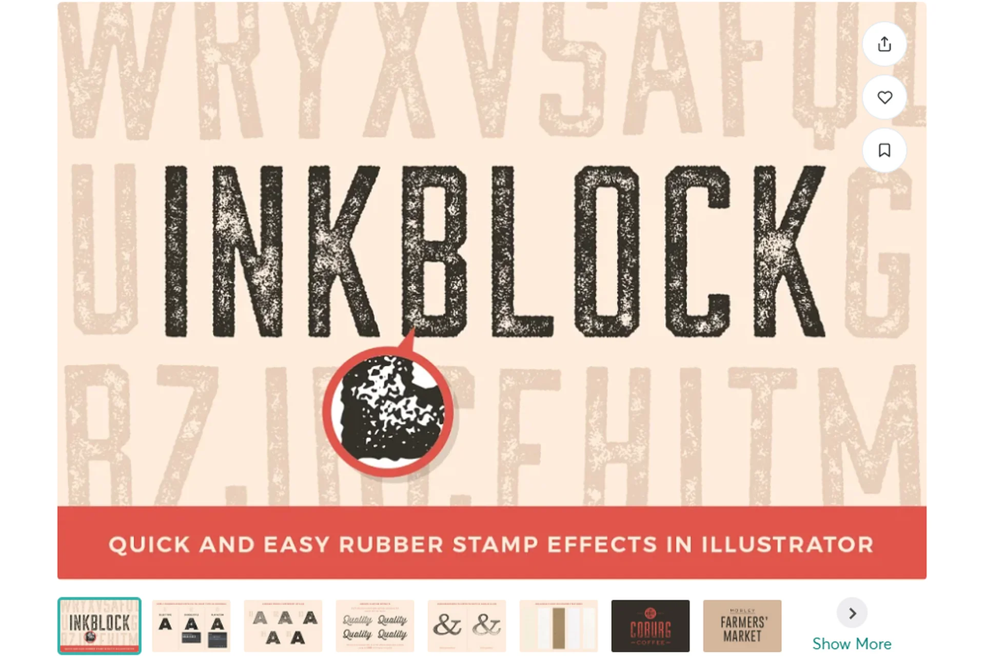 [Creative Market] Inkblock – Illustrator Actions / Пресеты для фото (Sivioco), фото 1 из 1.