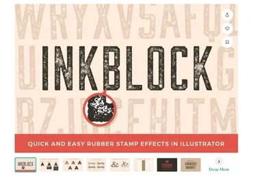 [Creative Market] Inkblock – Illustrator Actions / Пресеты для фото (Sivioco)