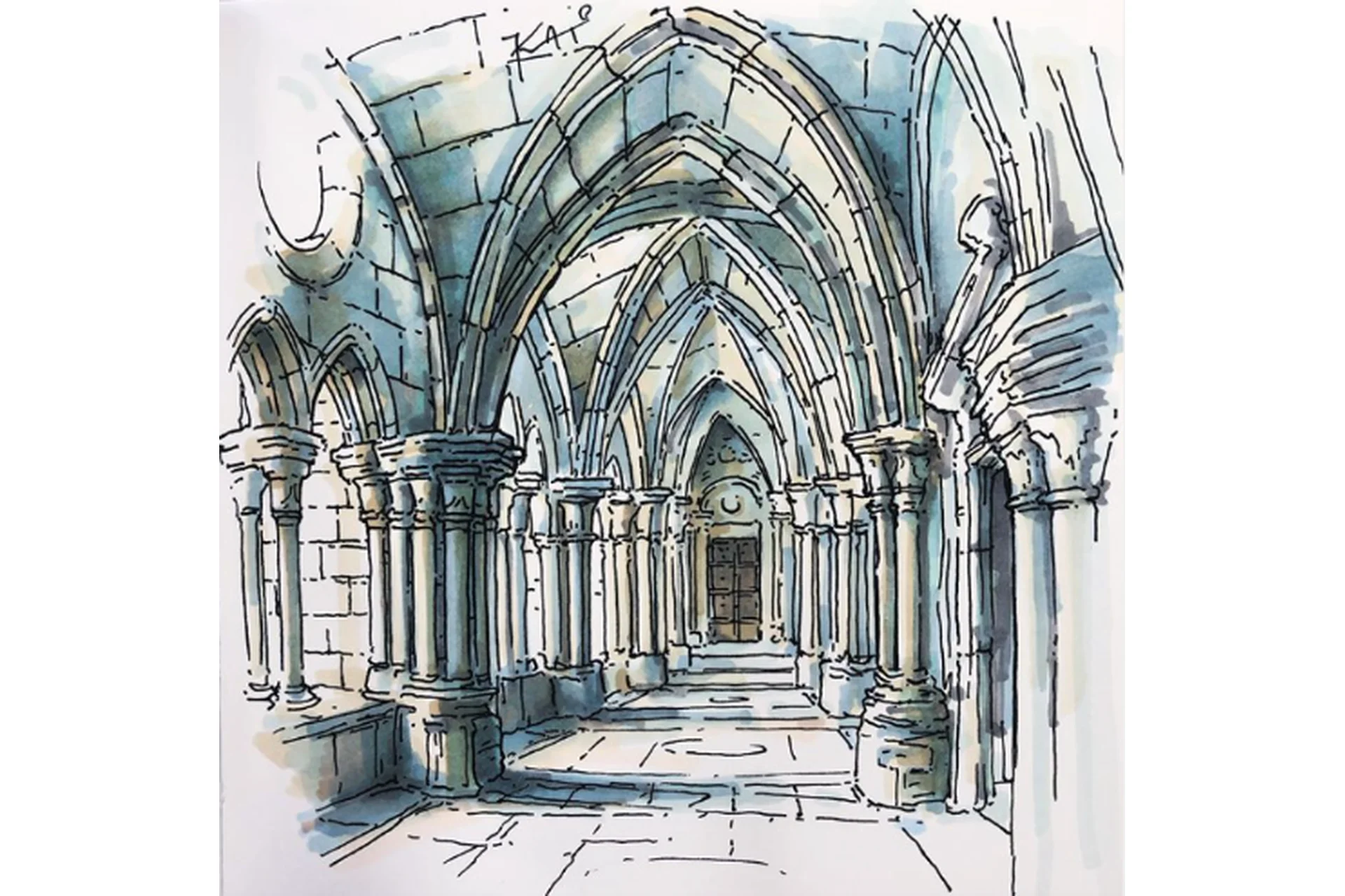 Архитектурный скетчинг. Готика (Като Иванникова), фото 1 из 1.