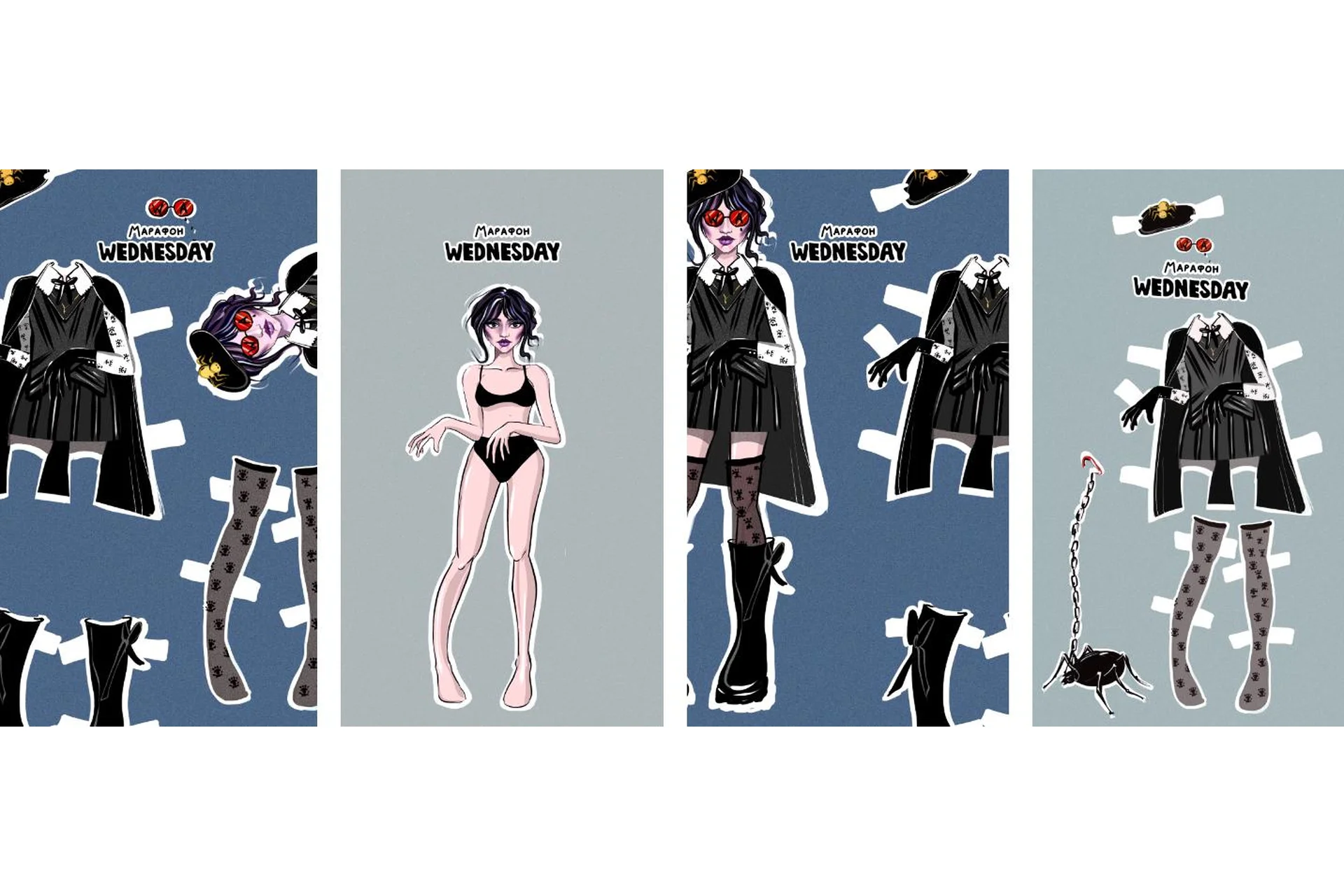 [Interior Sketch] Wednesday. Арт-клуб апрель 2023 (Ольга Каминская), фото 1 из 1.