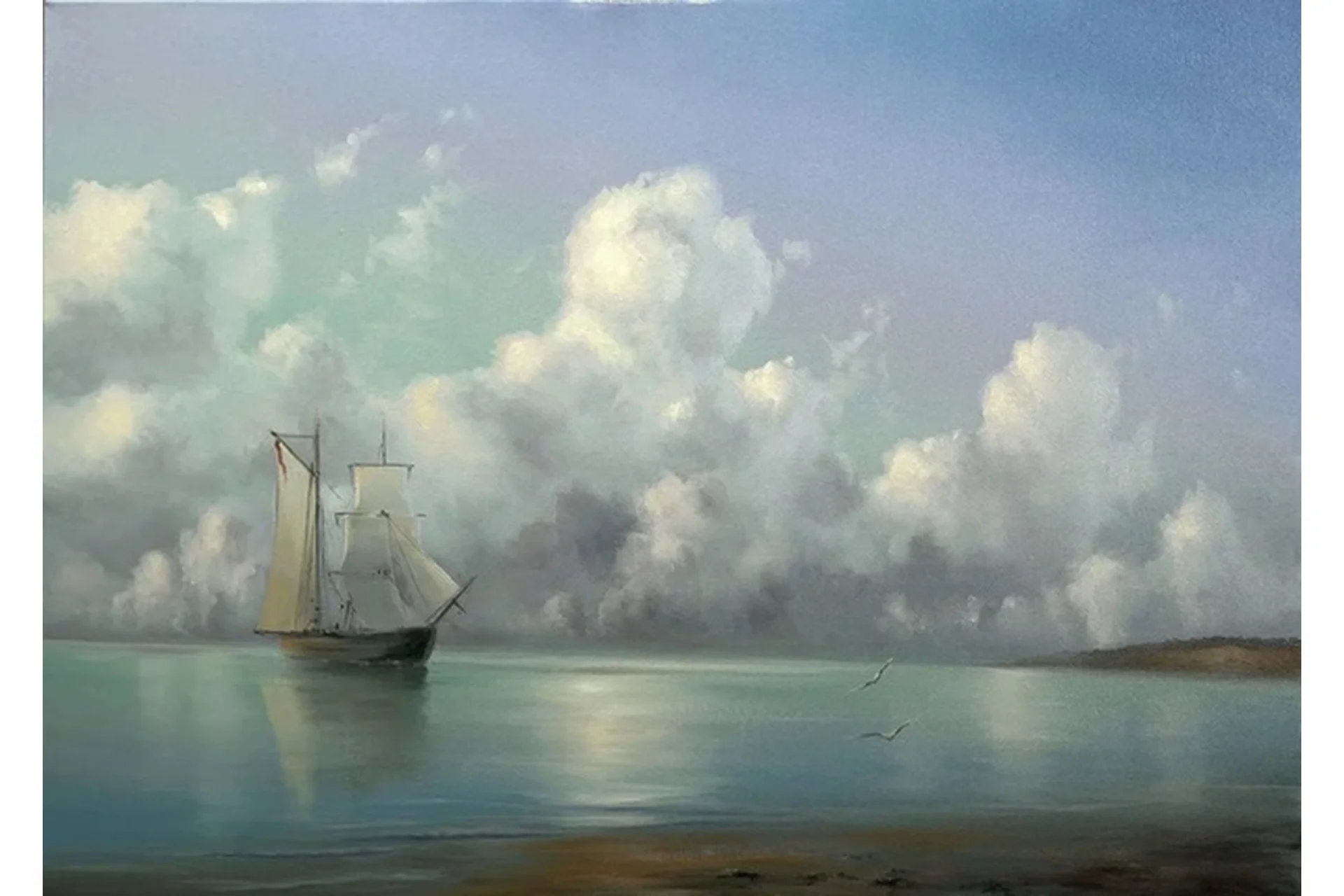 [Школа морского пейзажа] Кучевые облака (Дмитрий Роза), фото 1 из 1.