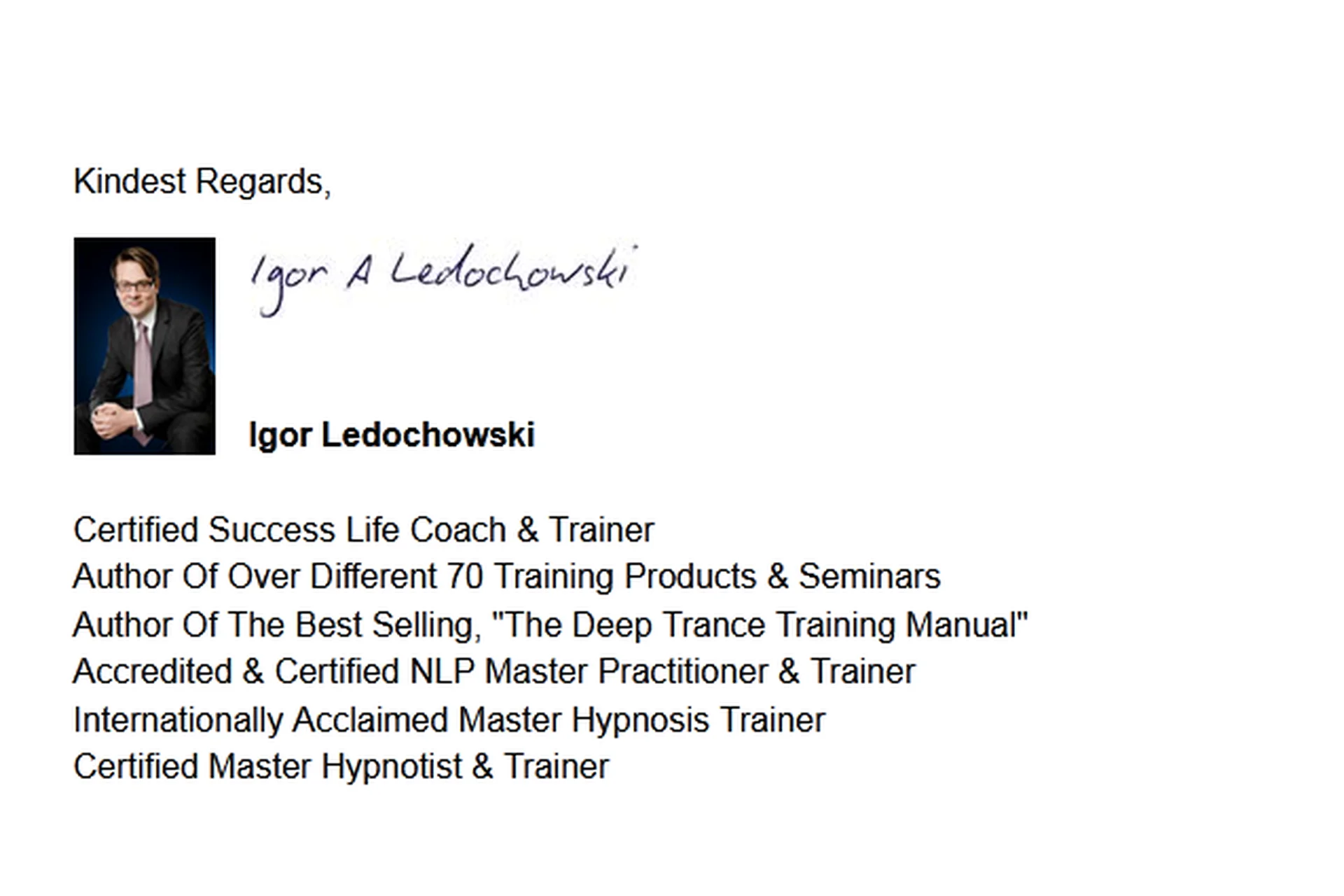 Conversational Hypnosis Mastery, часть 4 (Игорь Ледоховский), фото 1 из 1.