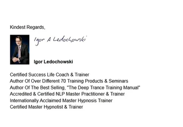 Conversational Hypnosis Mastery, часть 4 (Игорь Ледоховский)