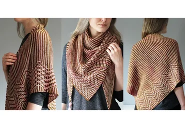 [Вяжи.ру]  Шаль ленивым жаккардом On the Other Side