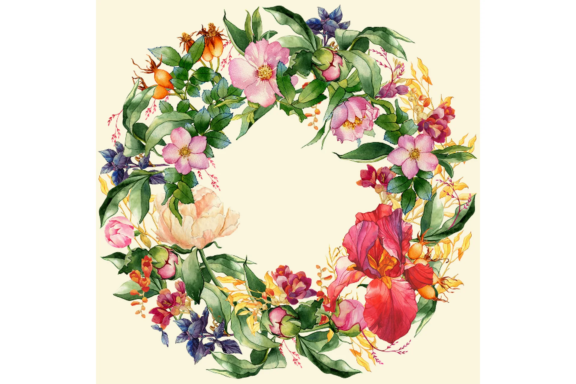 [Lectoroom] Акварельная коммерческая иллюстрация «Цветы» (Татьяна Ширбидова), фото 1 из 1.