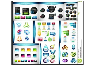 Мега-набор элементов веб-дизайна