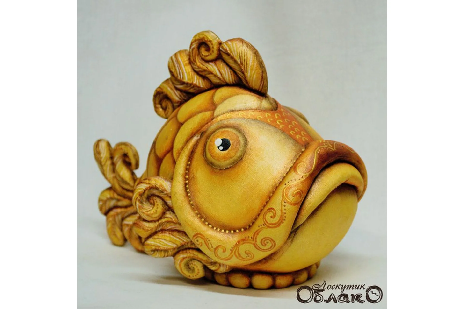 [Лоскутик и облако] Рыба златоперая (Людмила Кузнецова), фото 1 из 1.