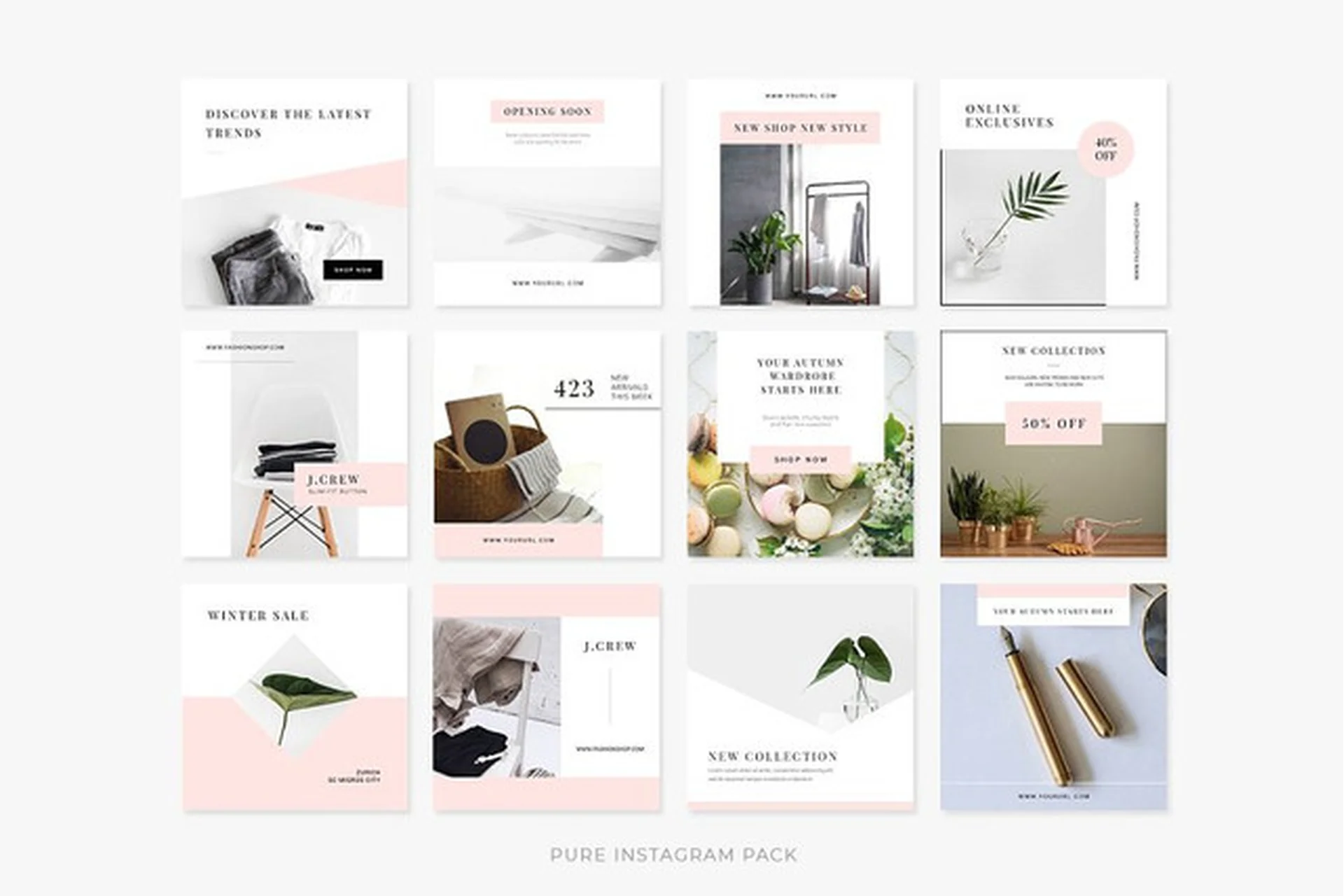 [CreativeMarket] Light Instagram Bundle,  2017 (Swiss_cube), фото 1 из 1.