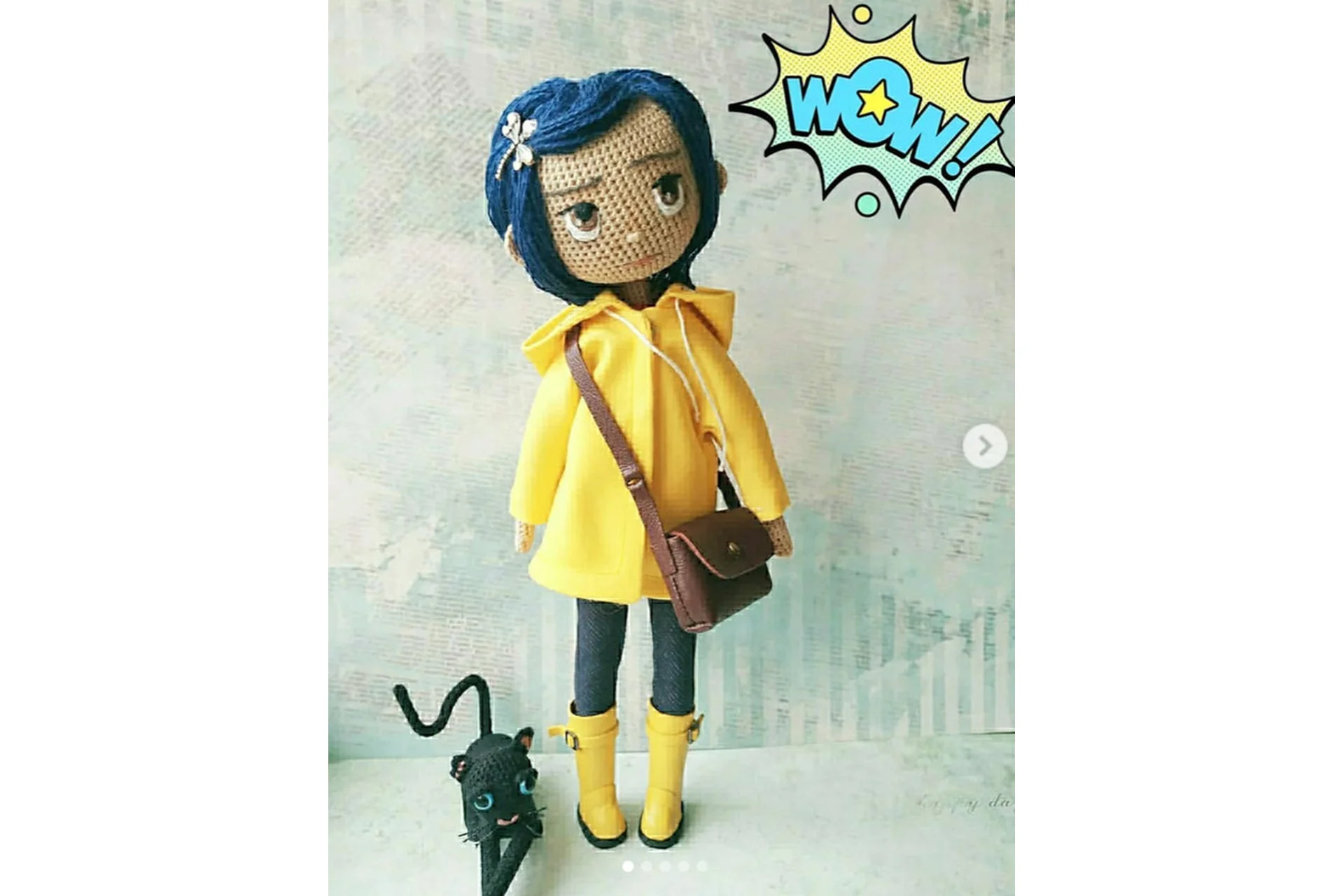 Коралина - каркасная кукла (Елена Зонтик), фото 1 из 1.