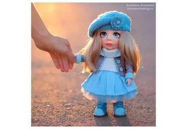 Куколка София из полимерной глины и других материалов (Анастасия Астафьева)